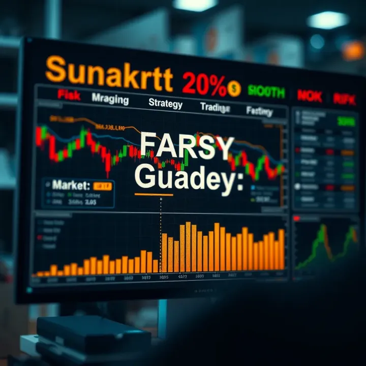 Graphic showing key forex trading concepts including risk management, strategy, and market overview