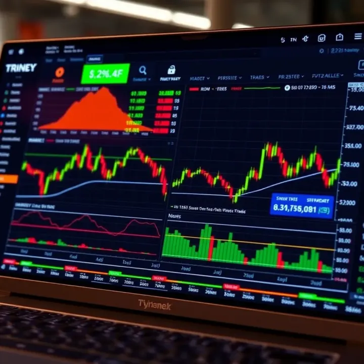 Dashboard of a forex trading platform showing currency pairs, charts, and market data
