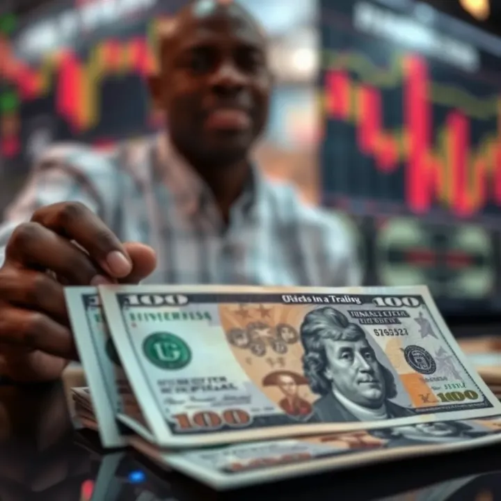 Understanding Risks and Rewards in Binary Options Trading Conceptual illustration of risks and rewards in financial trading with Nigerian currency