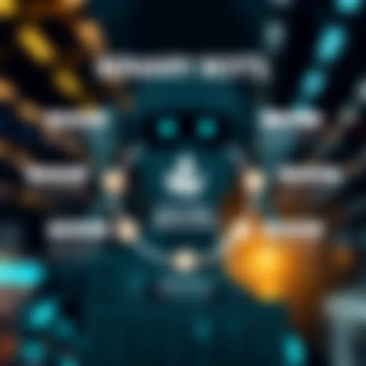 Types, Risks, and Legal Aspects of Binary Bots Graphic depicting various types of binary bots alongside icons representing their risks and legal considerations