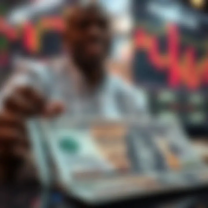 Understanding Risks and Rewards in Binary Options Trading Conceptual illustration of risks and rewards in financial trading with Nigerian currency
