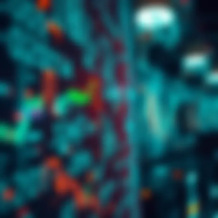 Visual depiction of binary signals used in mobile communication and fintech applications in a digital network environment