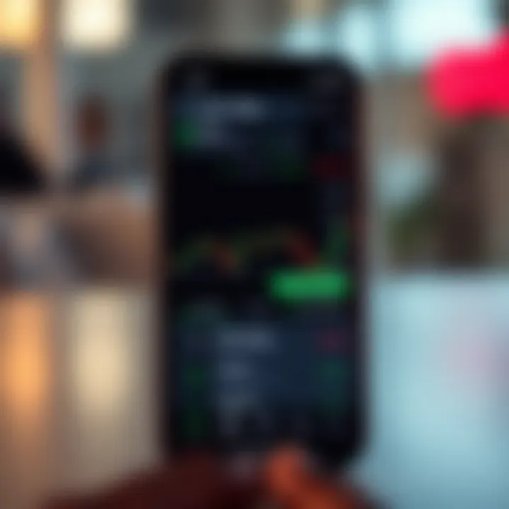 Key Features to Assess in Nigerian Crypto Trading Apps Mobile phone showing crypto trading app with charts, fee details, and security icons