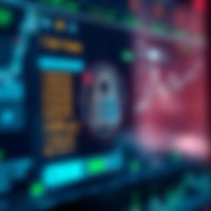 Enhanced Security Features for Safe Cryptocurrency Trading Secure login screen with digital lock symbol representing online security in cryptocurrency trading