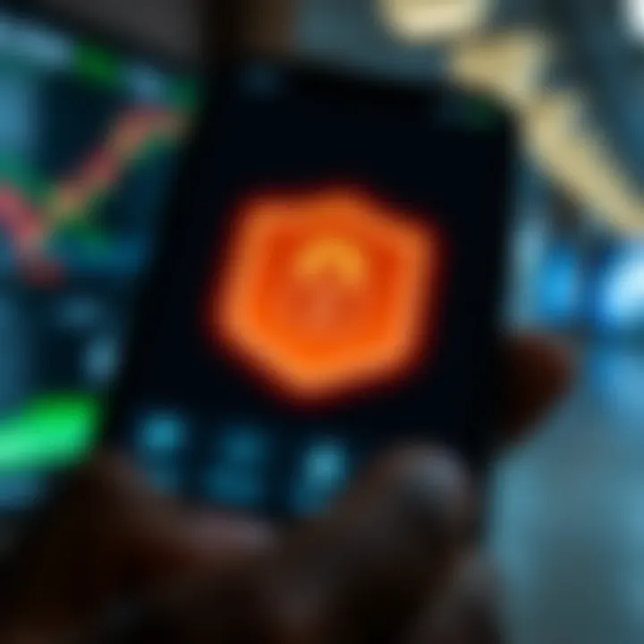 Secure mobile app screen showing authentication and data protection icons