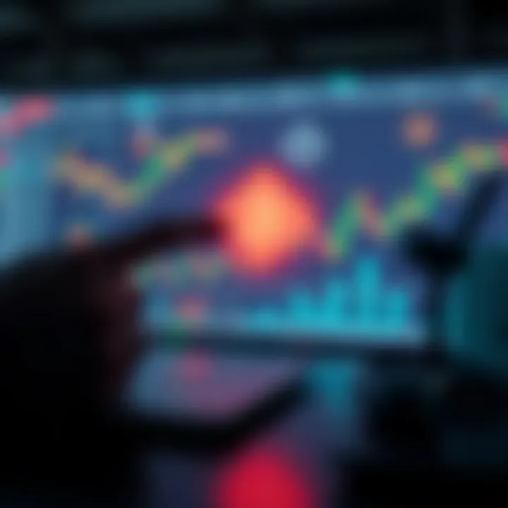Visual representation of risk management strategies in cryptocurrency trading with graphs and secure icons