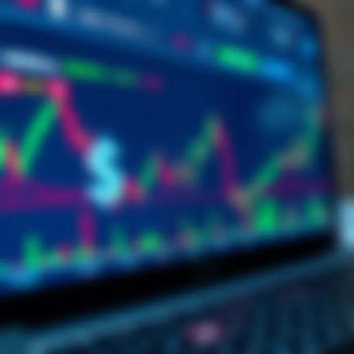 Illustration of digital currencies with Nigerian Naira symbols and trading graphs on a digital screen