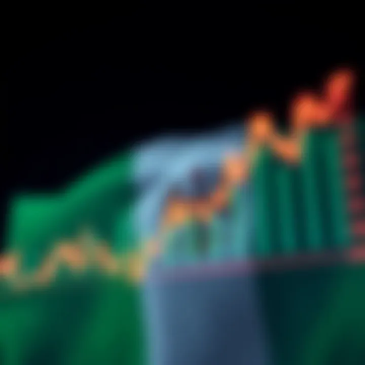 Graph showing upward and downward forex market trends with Nigerian flag in background