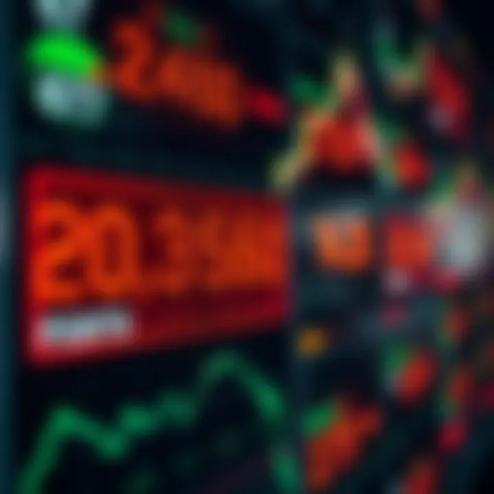 Currency exchange rates displayed on a digital trading platform
