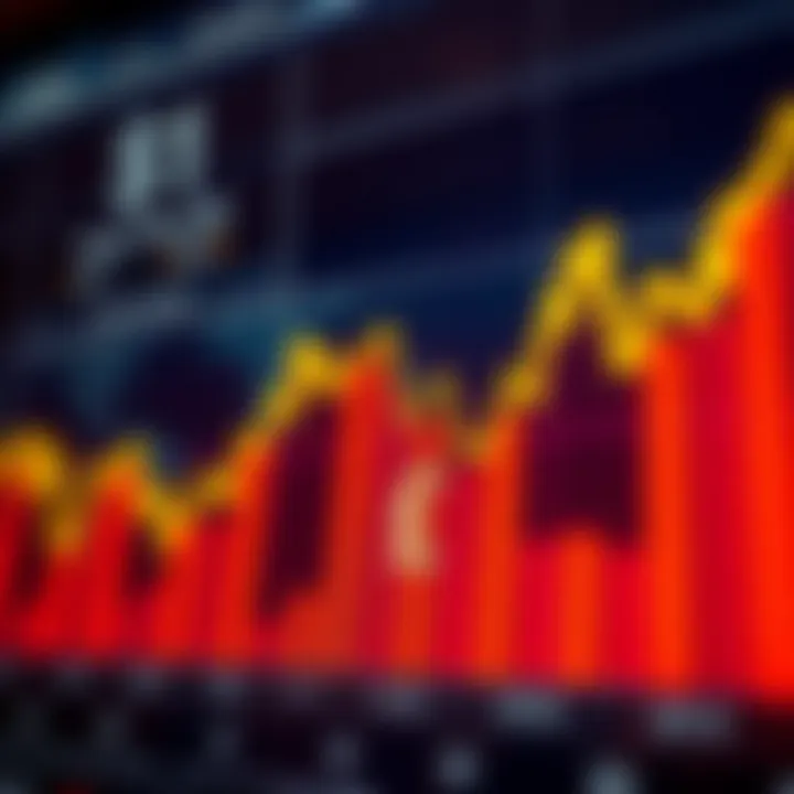 Graph displaying rising currency exchange rates with a Nigerian naira symbol