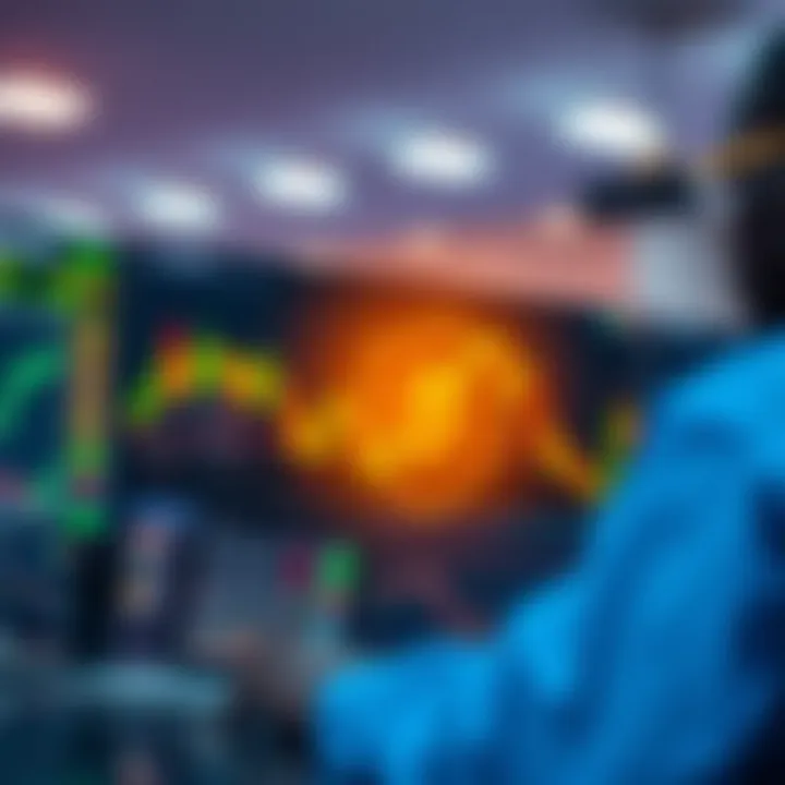 Secure digital trading environment with financial icons representing safety and transaction reliability
