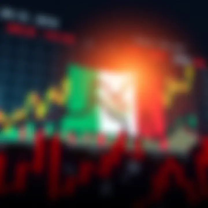 Graph showing currency pair trends with Nigerian flag symbol