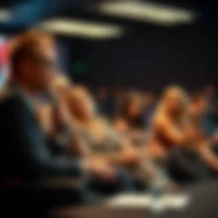 A vibrant panel discussion featuring influential non-binary figures discussing social change and gender identity