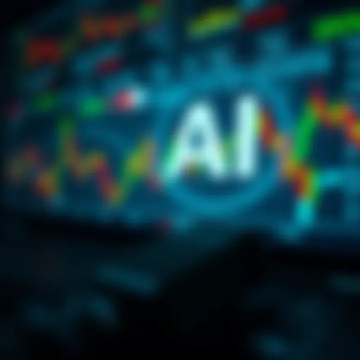 Conceptual representation of AI technology integrating with forex market strategies on a digital interface