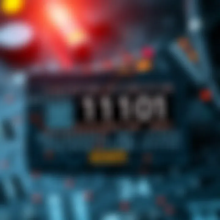 Diagram showing binary code representation on an identification card with digital circuits