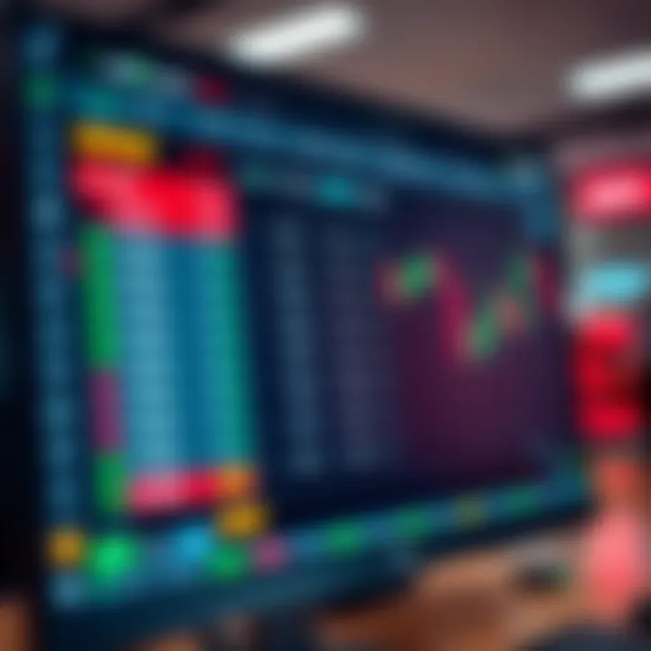 Digital trading platform interface displaying asset options and expiry times