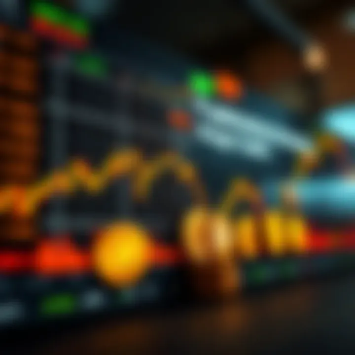 Graph showing price differences of cryptocurrencies across multiple exchanges