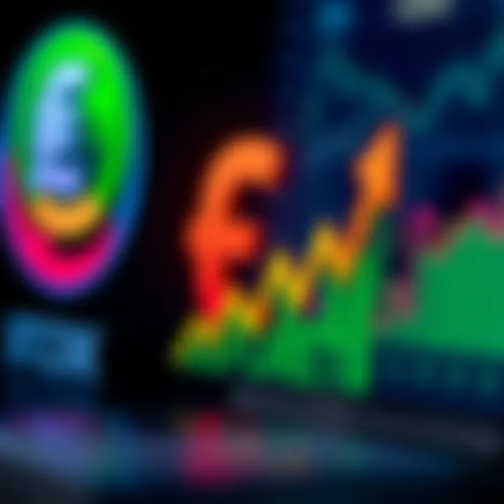Colorful forex trading logos featuring currency symbols and upward trend lines symbolizing growth in Nigeria
