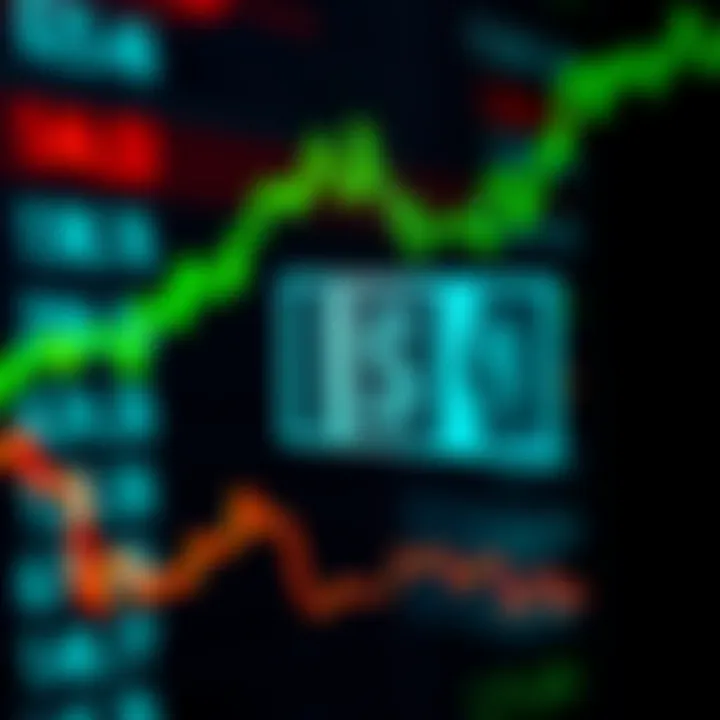 Digital chart showing forex currency exchange rates with Nigerian Naira symbol