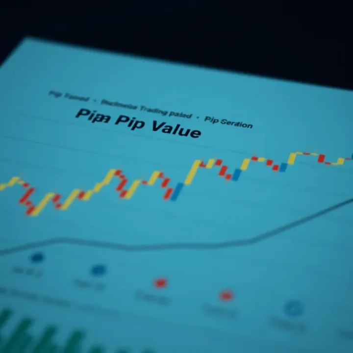 Determining Pip Value According to Trade Size and Currency Pair Chart showing the calculation of pip value based on trade size and currency pair variations