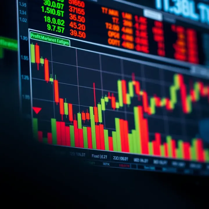 Graph showing risk management techniques and profit optimization in forex trading