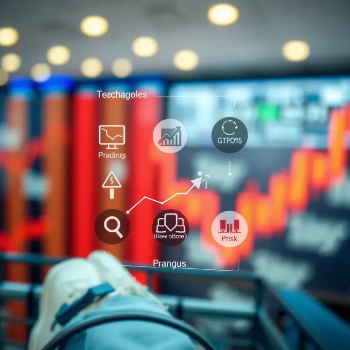 Risk Management Strategies in Binary Options Trading Diagram showing risk management techniques and financial tools for trading