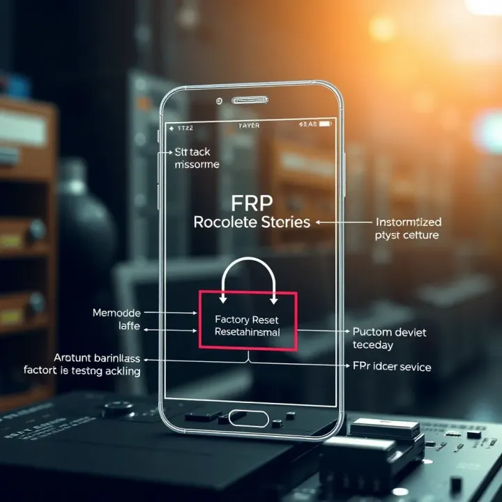 Factory Reset Protection Mechanism Securing Android Devices Diagram illustrating the factory reset protection mechanism securing Android devices from unauthorized access