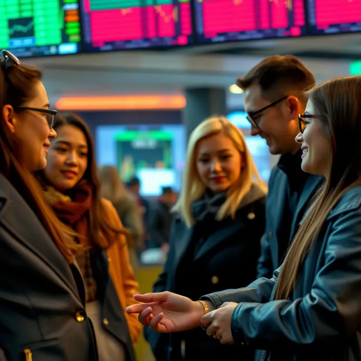 Community Building and Knowledge Exchange in Trading Networks Network of financial market enthusiasts connecting and exchanging strategies through digital platforms