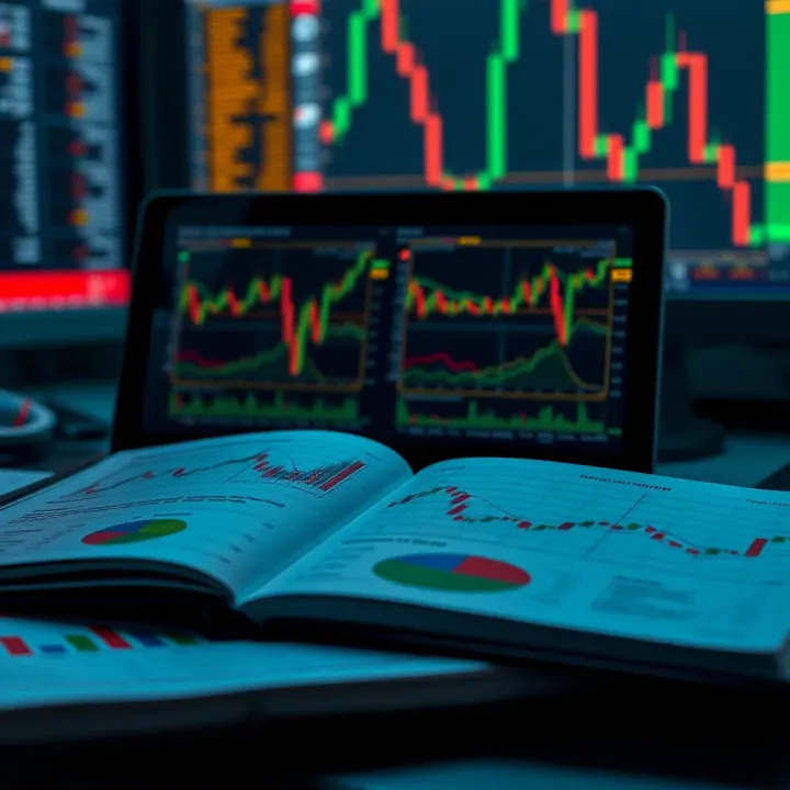 Open PDF document of a forex trading guide showing charts and graphs relevant to the Nigerian financial market