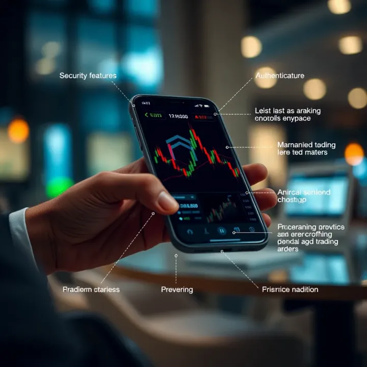 Key Security Features of a Reliable Forex Trading Application Secure mobile forex trading platform illustrating security features such as encryption and authentication