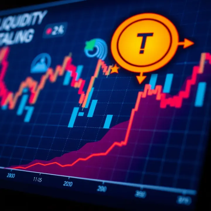 Liquidity, Profit Potential, and Risk Management in Forex Trading Graph showing liquidity and profit potential in forex market with risk management icons