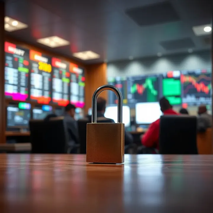 Regulatory Compliance and Security in Nigerian Forex Trading Firms Conceptual illustration of financial security and regulatory compliance in forex trading