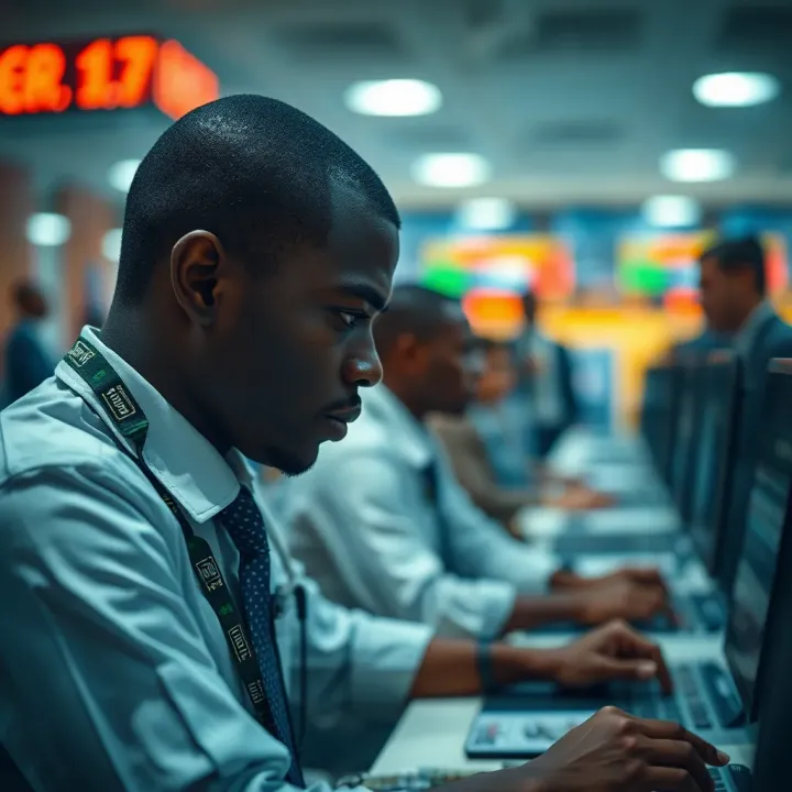 Navigating Risks and Compliance in Nigerian Forex Market Conceptual illustration of risk and compliance in forex trading
