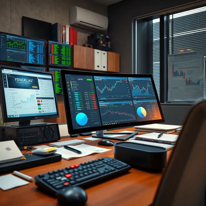 Monitoring Power Stability and Regulatory Compliance in Nigerian Businesses Office setup showing tools for monitoring power stability and compliance documents