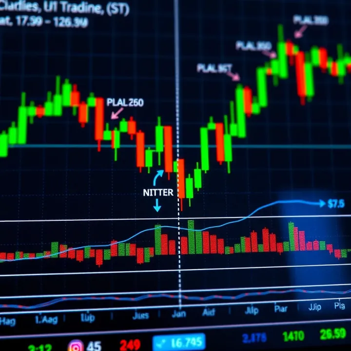 Candlestick Patterns and Trading Indicators in Nigerian Market Context Chart displaying candlestick patterns alongside trading indicators with annotations for Nigerian market context