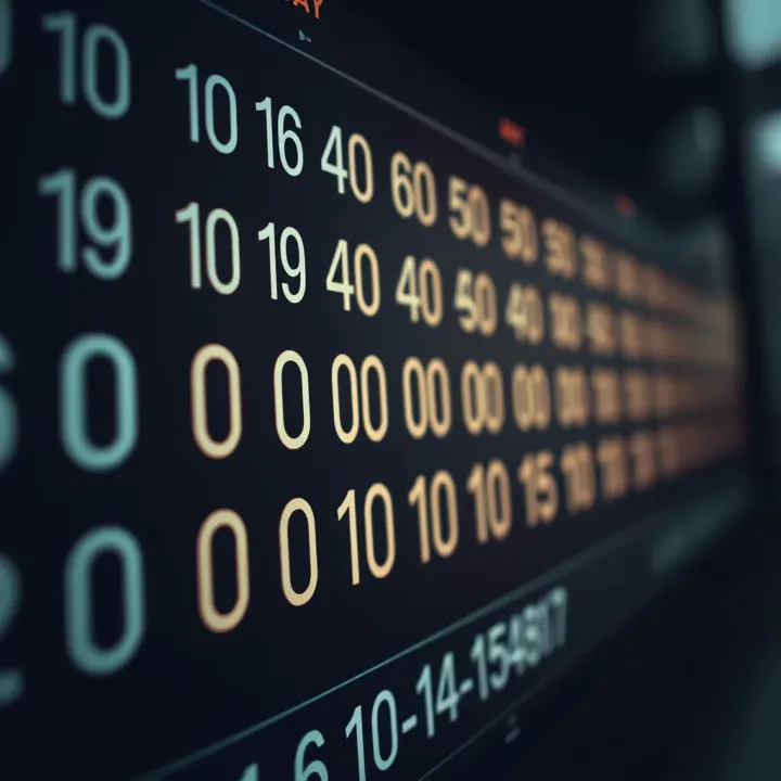 Adding Multiple Binary Numbers with Carry Annotations Visual representation of adding multiple binary numbers with annotated bits and carries