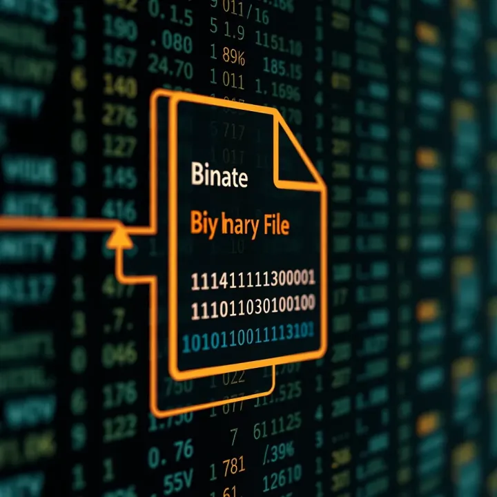 Structure of a Binary File Explained Diagram showing the internal structure of a binary file with data blocks and headers
