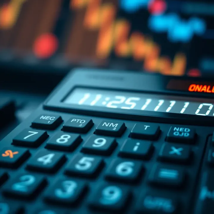 Binary Operations on a Digital Number Calculator Interface Interface displaying various binary operations on a digital calculator