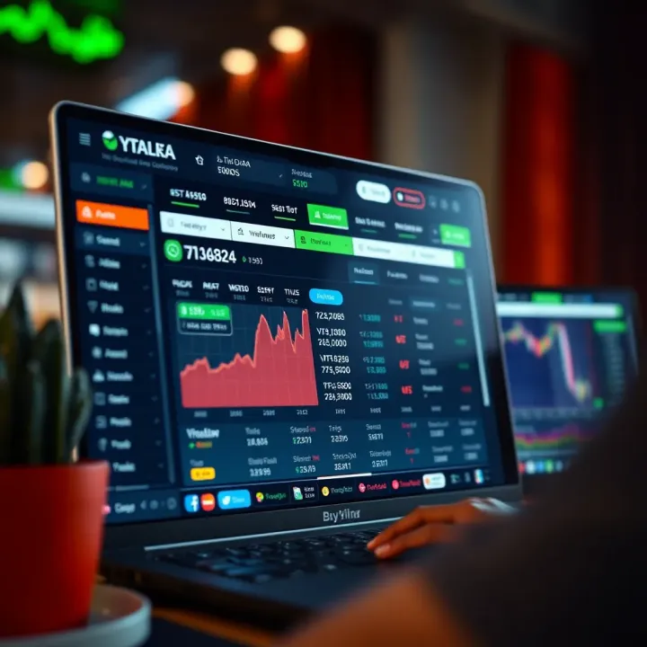Interface of a binary options demo account showing trading options and virtual funds