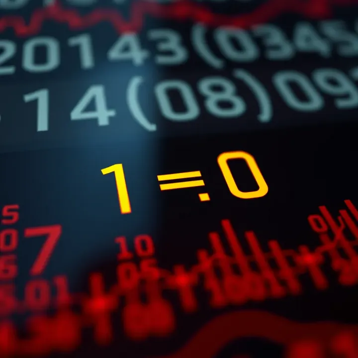 Visual representation of borrowing mechanism in binary subtraction with example digits
